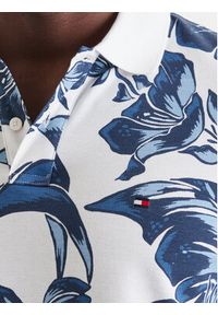 TOMMY HILFIGER - Tommy Hilfiger Polo Floral Aop MW0MW43125 Niebieski Regular Fit. Typ kołnierza: polo. Kolor: niebieski. Materiał: bawełna #5