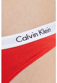 Calvin Klein Underwear stringi kolor czerwony. Kolor: czerwony
