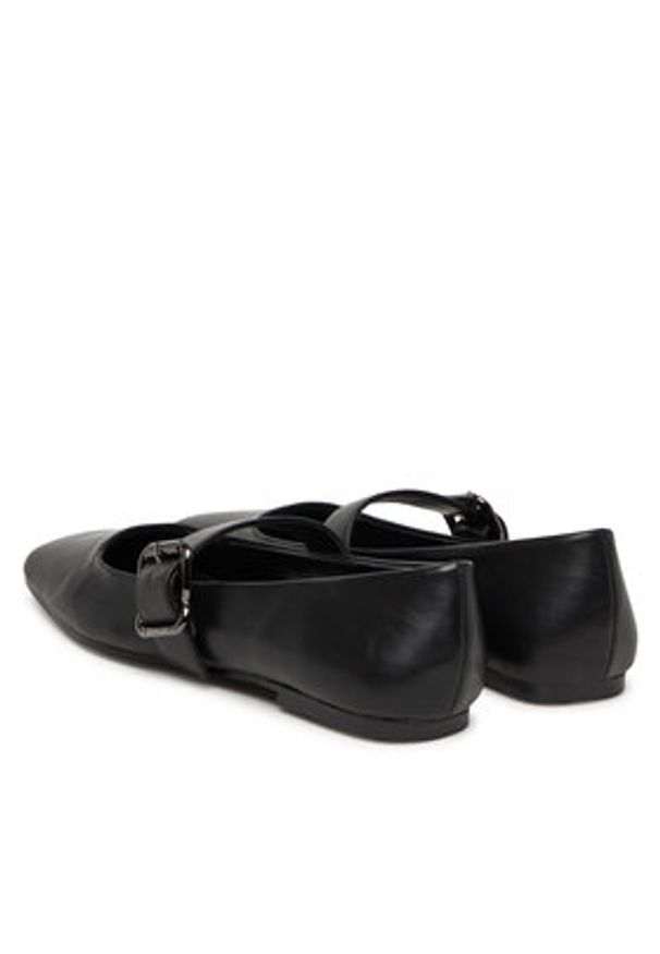 Replay - REPLAY Baleriny GWB23 .000.C0007S Czarny. Kolor: czarny. Materiał: skóra