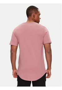 Jack & Jones - Jack&Jones T-Shirt Jjenoa 12113648 Różowy Long Line Fit. Kolor: różowy. Materiał: bawełna