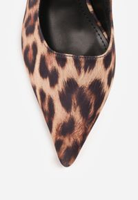 Renee - Panterkowe Sandały na Szpilce Vices Typu Slingback Tilazea. Zapięcie: sprzączka. Materiał: lakier. Obcas: na szpilce. Styl: elegancki, wizytowy #7
