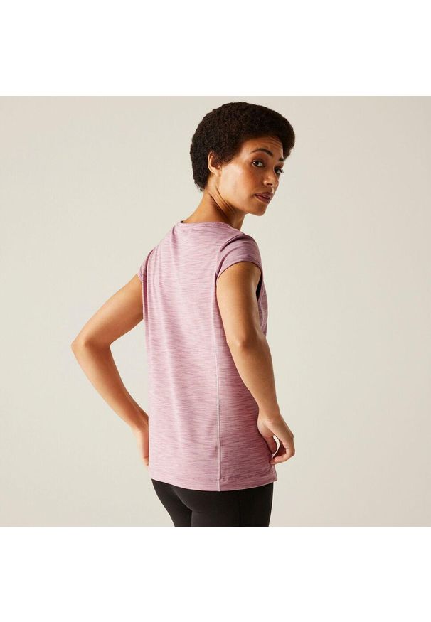 Regatta - Hyperdimension II damska koszulka. Kolor: różowy. Materiał: skóra. Sport: turystyka piesza