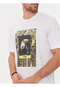 BOSS - Boss T-Shirt Te_Tucan 50516012 Biały Regular Fit. Kolor: biały. Materiał: bawełna