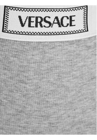 VERSACE - Versace Figi klasyczne z wysokim stanem 1013505 Szary. Stan: podwyższony. Kolor: szary. Materiał: bawełna #6
