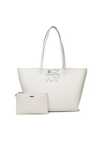 DKNY Torebka R51AAJ38 Szary. Kolor: szary. Materiał: skórzane