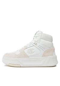 Champion Sneakersy Z80 Hi Platform Sl Mid Cut Shoe S11598-WW001 Biały. Kolor: biały. Materiał: skóra. Obcas: na platformie #7