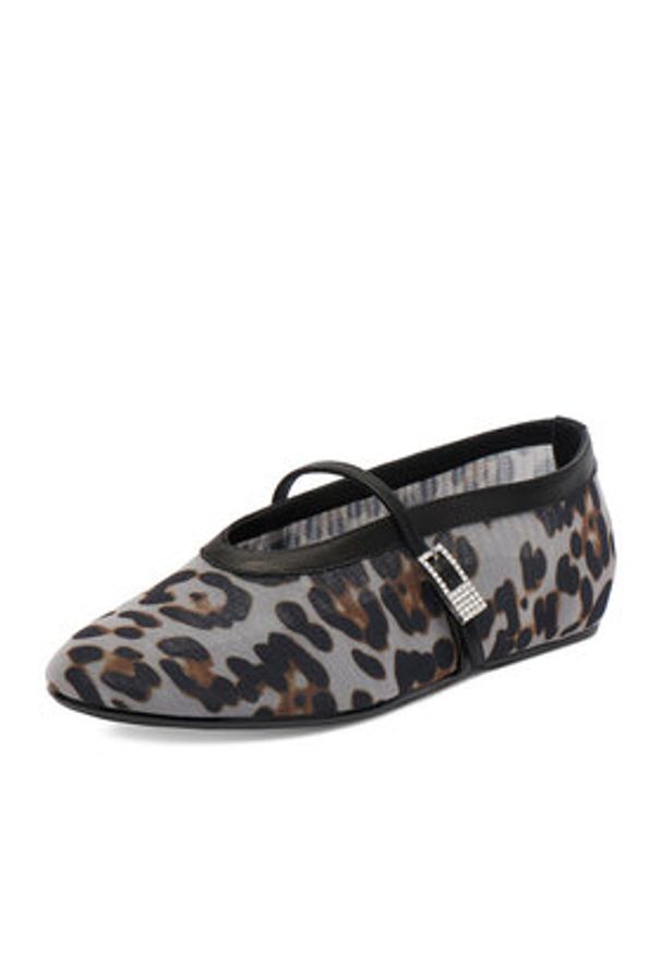 Eva Minge Baleriny EO-STORMI-LT24067-524 Czarny. Kolor: czarny. Materiał: materiał