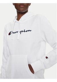 Champion Bluza Slim Big Logo 118097 Biały Regular Fit. Kolor: biały. Materiał: bawełna #5