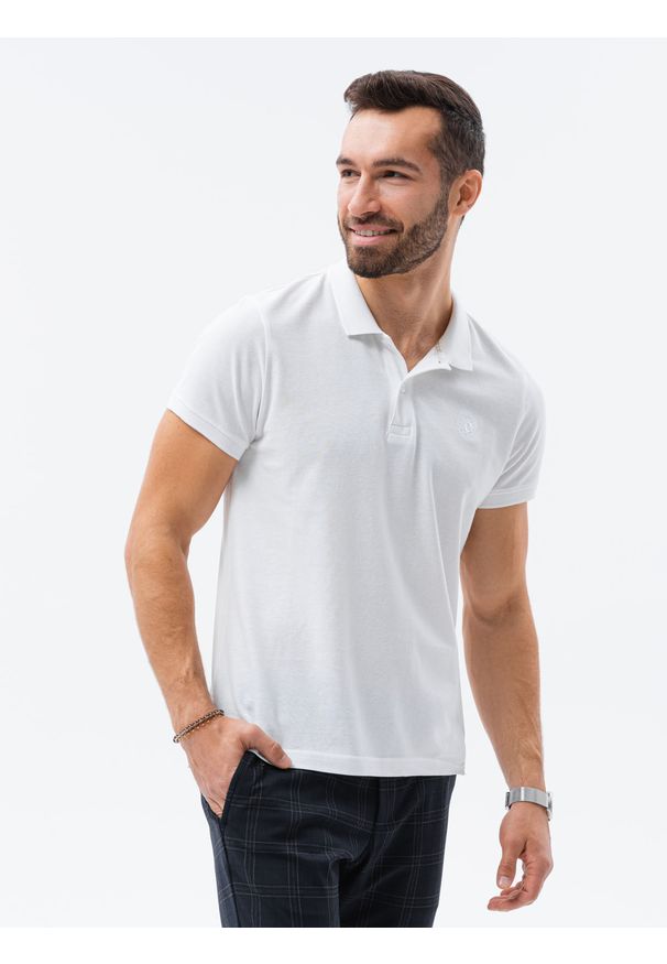 Ombre Clothing - Zestaw koszulek męskich polo z dzianiny pique 3-pak - mix V24 Z28 - XXL. Okazja: na co dzień. Typ kołnierza: polo. Kolor: niebieski. Materiał: dzianina. Wzór: aplikacja, haft. Sezon: lato, wiosna. Styl: sportowy, wizytowy, klasyczny, casual