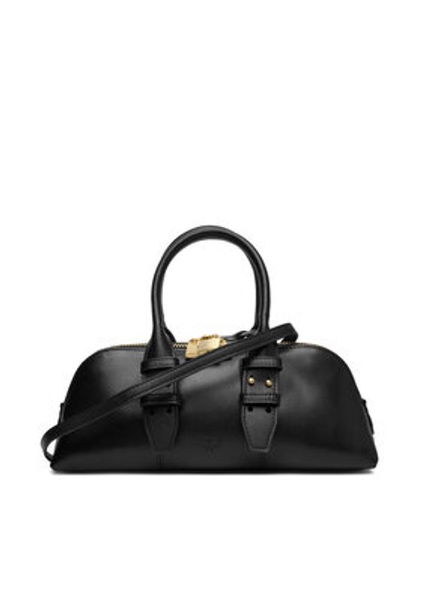 Pinko - PINKO Torebka Bowling Bag Baguette AI 25-26 PLTT 105334 A0QO Czarny. Kolor: czarny. Materiał: skórzane