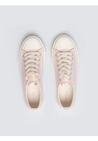 Big-Star - Tramki damskie niskie różowe TT274457 600. Okazja: na co dzień. Nosek buta: okrągły. Zapięcie: sznurówki. Kolor: różowy. Materiał: jeans, materiał. Wzór: kolorowy. Sezon: lato. Styl: casual, klasyczny #4