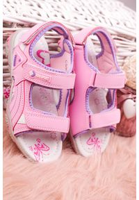 Casu - Różowe sandały na rzepy casu cs9008. Zapięcie: rzepy. Kolor: różowy #2