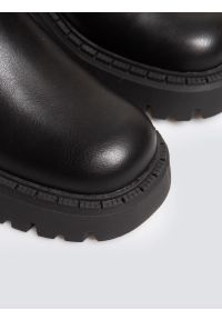 Big-Star - Botki damskie ze skóry ekologicznej czarne OO274167 906. Okazja: na co dzień. Nosek buta: okrągły. Kolor: czarny. Materiał: skóra ekologiczna. Sezon: zima, jesień. Styl: casual, elegancki, klasyczny #5