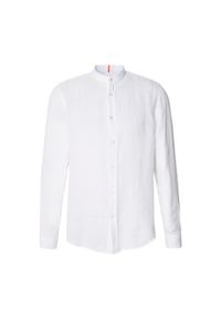 BOSS Koszula 50537369 Biały Regular Fit. Kolor: biały. Materiał: len