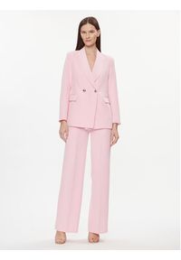 Maryley Spodnie materiałowe 24EB515/43OR Różowy Relaxed Fit. Kolor: różowy. Materiał: syntetyk #4