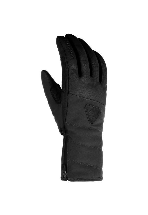 Viking - Rękawice narciarskie damskie VIKING Norvika Pro Ski Lady. Kolor: czarny. Materiał: skóra. Sezon: zima. Sport: narciarstwo