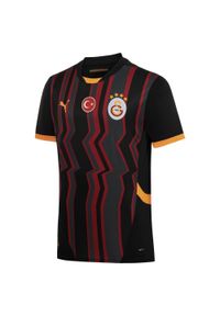 Puma - Męska koszulka Galatasaray SK 24/25 PUMA Black Intense Orange. Kolor: pomarańczowy, czarny, wielokolorowy, żółty