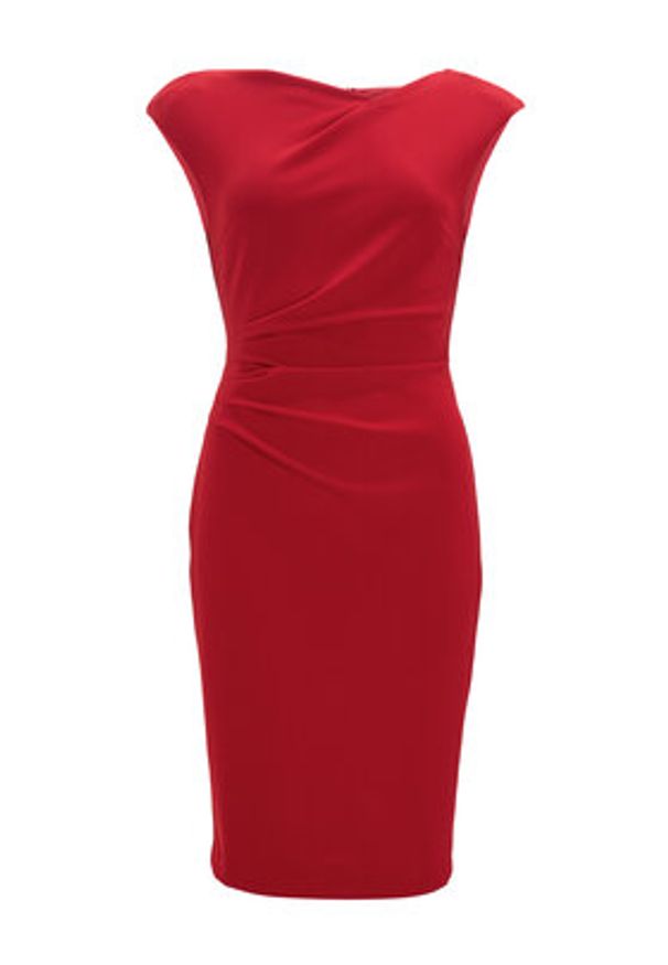 Swing Sukienka koktajlowa 5AI16700 Czerwony Slim Fit. Kolor: czerwony. Materiał: syntetyk. Styl: wizytowy