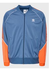 Adidas - adidas Bluza Tricot Sst Track HI3003 Niebieski Regular Fit. Kolor: niebieski. Materiał: syntetyk