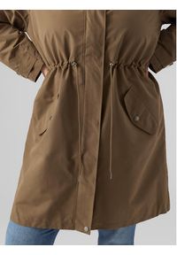 Vero Moda Curve Płaszcz przejściowy 10287156 Brązowy Regular Fit. Kolor: brązowy. Materiał: syntetyk #3