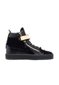 Giuseppe Zanotti - GIUSEPPE ZANOTTI Granatowe wysokie sneakersy, Rozmiar 42,5. Kolor: niebieski #3