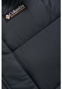 columbia - Columbia kurtka damska kolor czarny zimowa. Kolor: czarny. Materiał: włókno, materiał. Sezon: zima #2