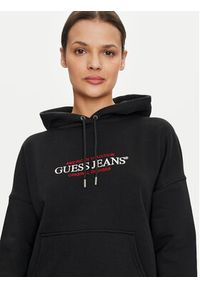 Guess Jeans Bluza W4YQ15 KC811 Czarny Regular Fit. Kolor: czarny. Materiał: bawełna #4