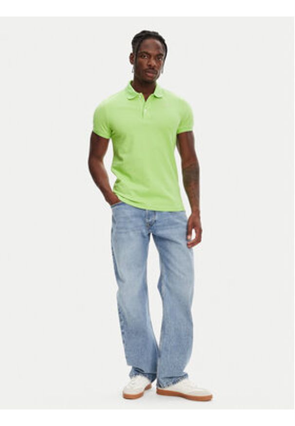 Robe di Kappa Polo William 6006170 Zielony Slim Fit. Typ kołnierza: polo. Kolor: zielony. Materiał: bawełna
