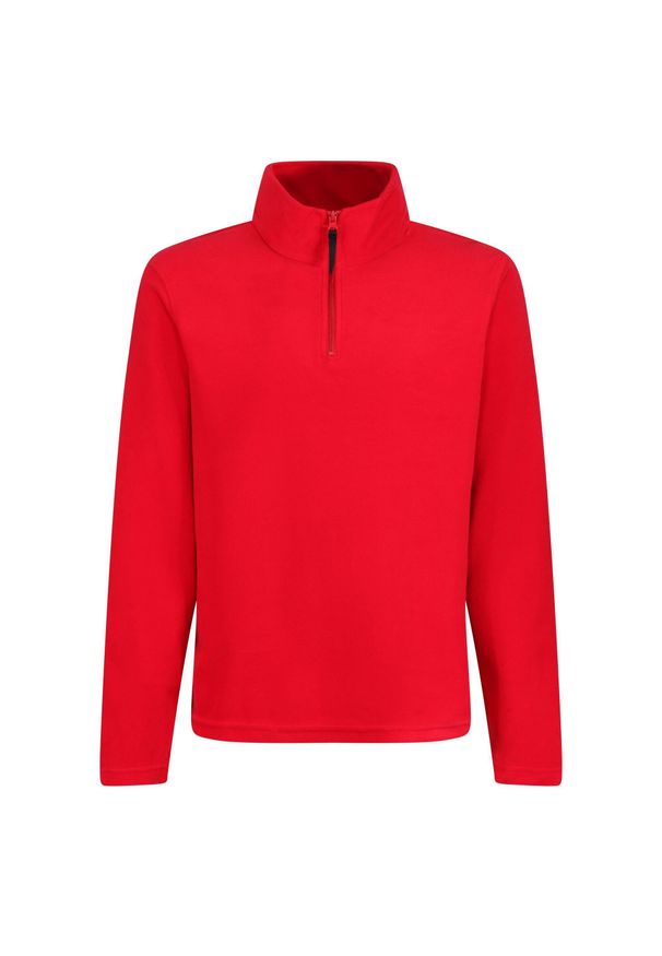 Regatta Męski Polar Z Suwakiem Micro. Kolor: czerwony. Materiał: polar. Sezon: zima. Sport: turystyka piesza