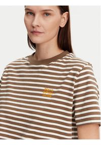 Marc O'Polo Denim T-Shirt 500 0005 953 Brązowy Relaxed Fit. Typ kołnierza: polo. Kolor: brązowy. Materiał: bawełna #4