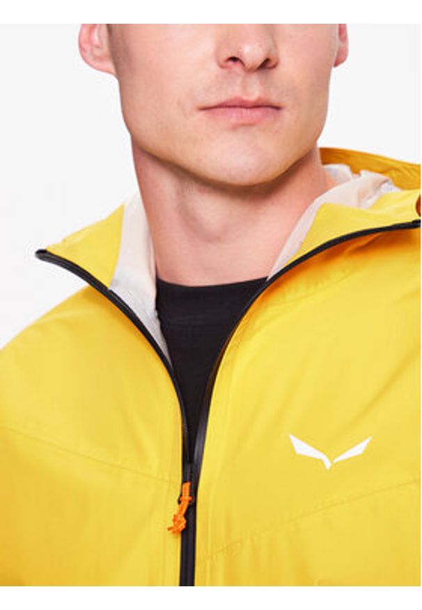 Salewa Kurtka przeciwdeszczowa Puez 28615 Żółty Regular Fit. Kolor: żółty. Materiał: syntetyk