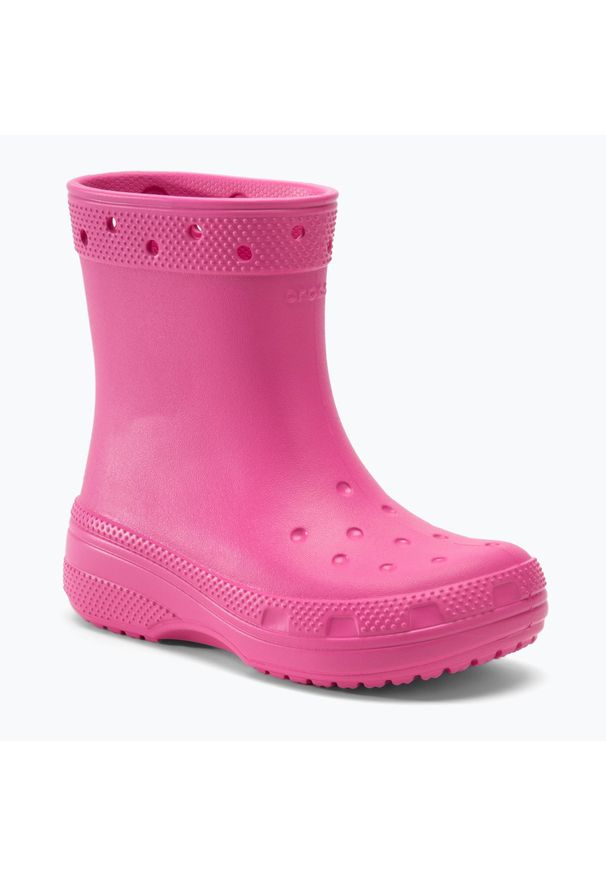 Kalosze dziecięce Crocs Classic Boot Kids juice. Kolor: różowy