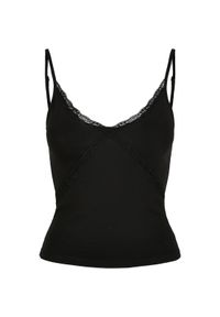 Damski tank top Urban Classics lace 90 s (GT). Kolor: czarny. Materiał: koronka. Sezon: lato #1