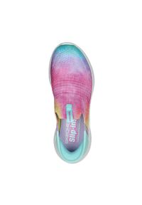 skechers - Buty do chodzenia dla dzieci Skechers Ultra Flex 3.0 Pas Slip-ins. Kolor: fioletowy, różowy, niebieski, wielokolorowy. Materiał: syntetyk, materiał. Szerokość cholewki: normalna. Sport: turystyka piesza