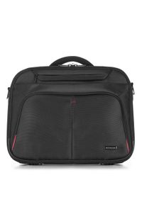 Wittchen - Męska torba na laptopa 15,6" prosta. Kolor: czarny, czerwony, wielokolorowy. Materiał: poliester. Styl: biznesowy #1