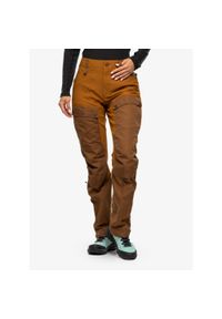 Fjällräven - Spodnie trekkingowe damskie Fjallraven Keb Trousers. Kolor: brązowy