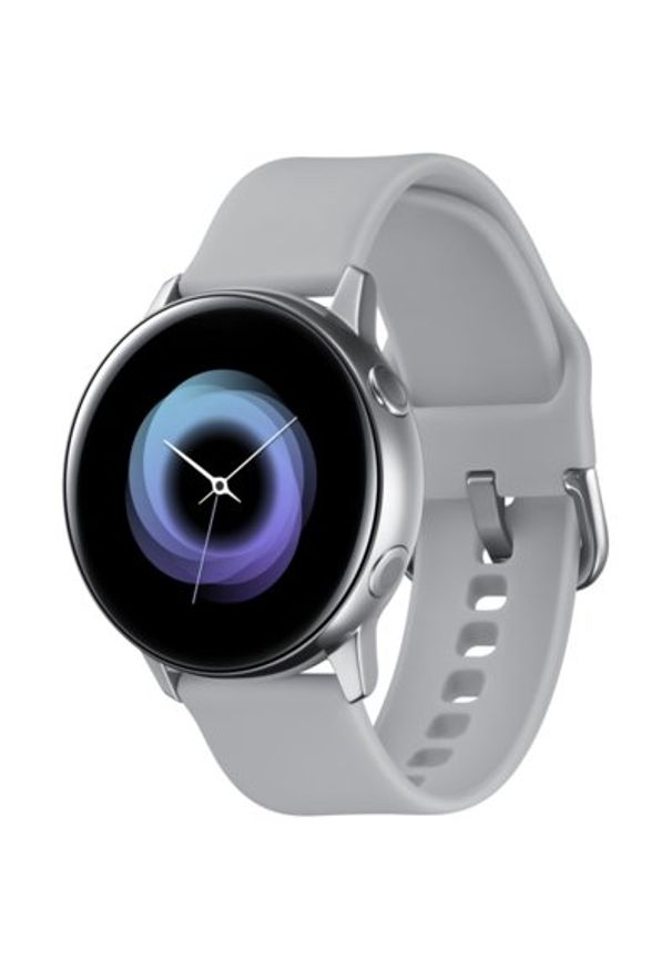 Smartwatch SAMSUNG Galaxy Watch Active Srebrny. Rodzaj zegarka: smartwatch. Kolor: srebrny. Styl: sportowy