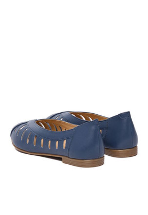 Lasocki Baleriny CEO-RST-ERICA-66 Granatowy. Kolor: niebieski. Materiał: skóra