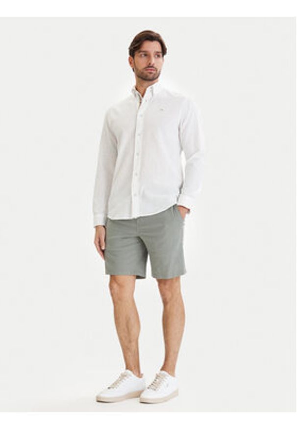 Jack & Jones Szorty materiałowe Jaiden 12293768 Zielony Relaxed Fit. Kolor: zielony. Materiał: bawełna