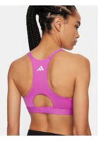 Adidas - adidas Biustonosz sportowy Powerimpact Luxe Medium-Support Maternity IZ1871 Różowy Slim Fit. Kolor: różowy. Materiał: syntetyk