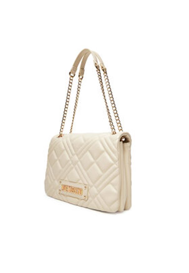 Love Moschino - LOVE MOSCHINO Torebka JC4153PP0MLA0110 Écru. Materiał: skórzane