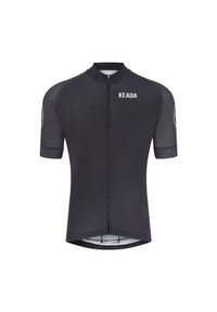 KEADA SPORTS - Męska koszulka kolarska z krótkim rękawem – Czarna. Kolor: czarny. Długość rękawa: krótki rękaw. Długość: krótkie. Sport: kolarstwo
