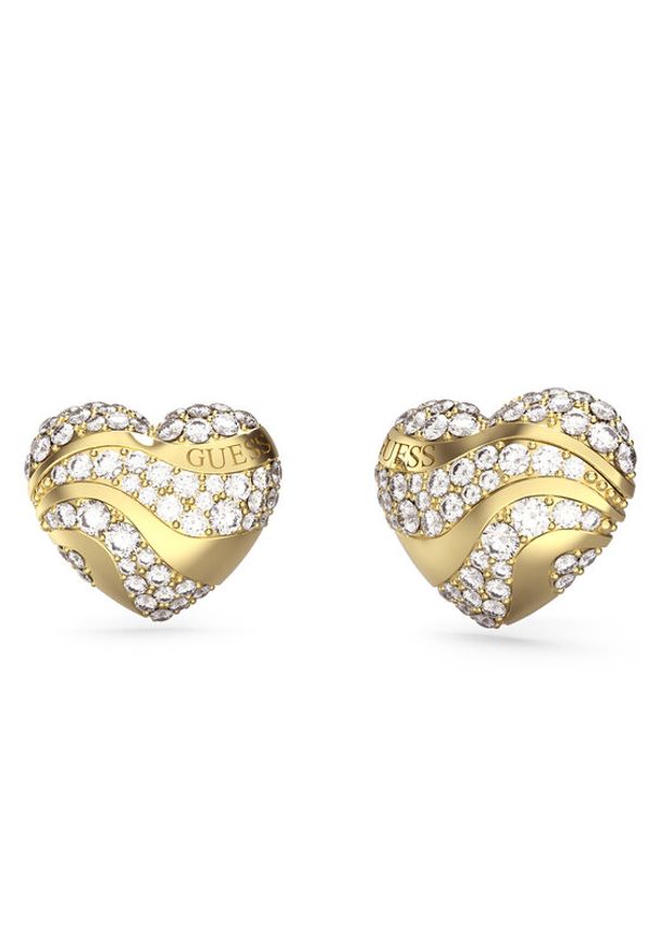 Guess Kolczyki JUBE0450 4JW Złoty. Materiał: metalowe. Kolor: złoty