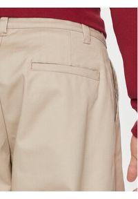 Champion Spodnie materiałowe 220013 Beżowy Wide Fit. Kolor: beżowy. Materiał: syntetyk #5