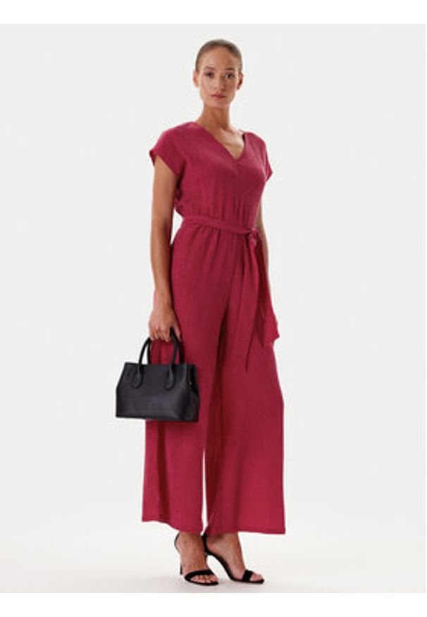 Tatuum Kombinezon Koreki 1 T2507.077 Różowy Wide Leg. Kolor: różowy. Materiał: syntetyk