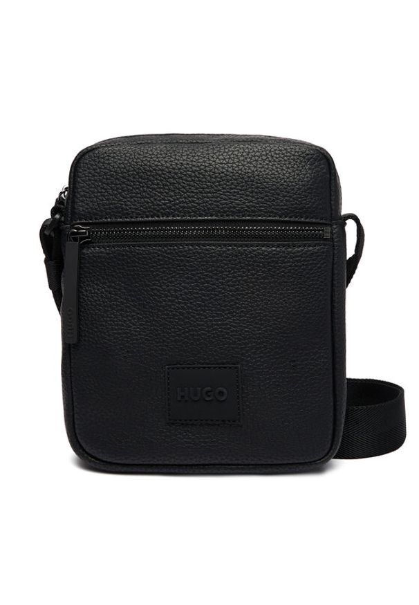 Hugo - HUGO Saszetka 50535669 Czarny. Kolor: czarny. Materiał: skóra