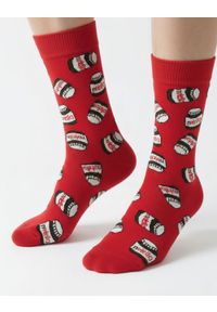 His Story - Skarpetki Bawełniane - Tematyczne - Czerwone, Nutella. Kolor: czerwony. Materiał: elastan, bawełna, poliamid #3