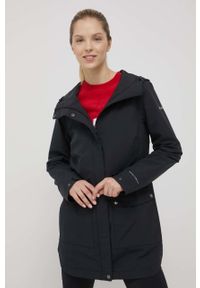 columbia - Columbia kurtka przeciwdeszczowa damska kolor czarny przejściowa. Kolor: czarny