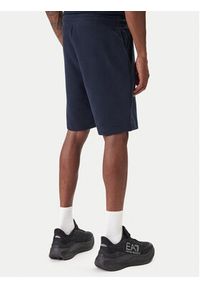 EA7 Emporio Armani Szorty sportowe 7M001365 AF22262 UB102 Granatowy Regular Fit. Kolor: niebieski. Materiał: bawełna. Styl: sportowy #4