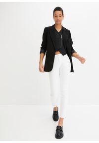 bonprix - Spodnie ze stretchem. Kolor: biały #2